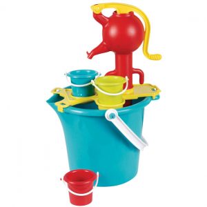 homokozó vödör pumpával kis vödrökkel fiús játékok webáruház